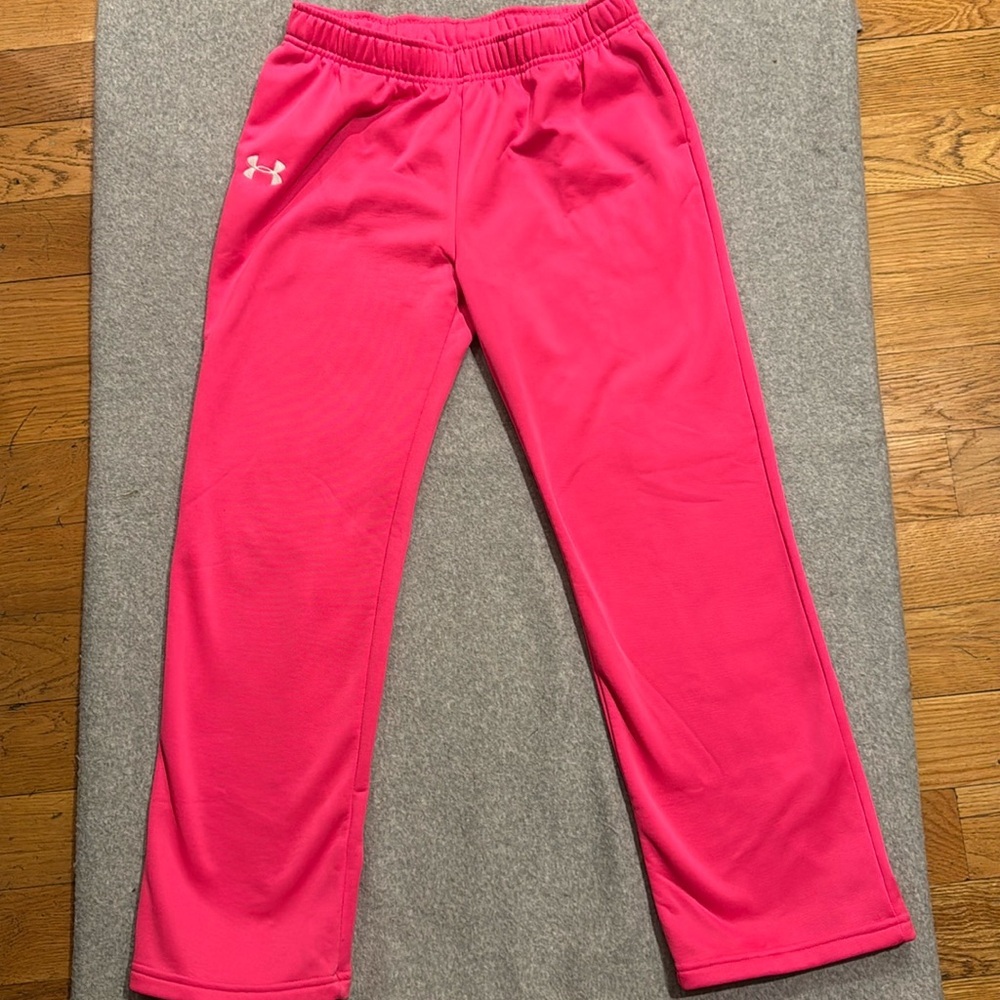 Under Armour Kids Pink SweatpantsSize YXL